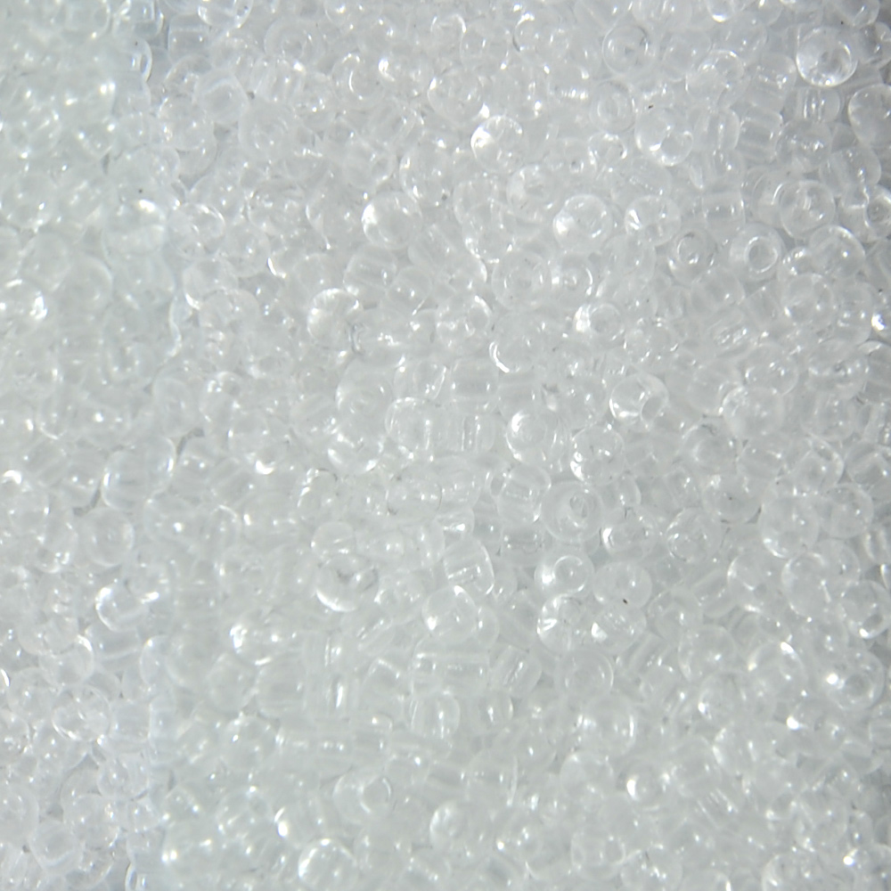 Czech Seed Beads Size 11/0 - Transparent Crystal Clear (Approx. 1/2 LB , 250 Grams)