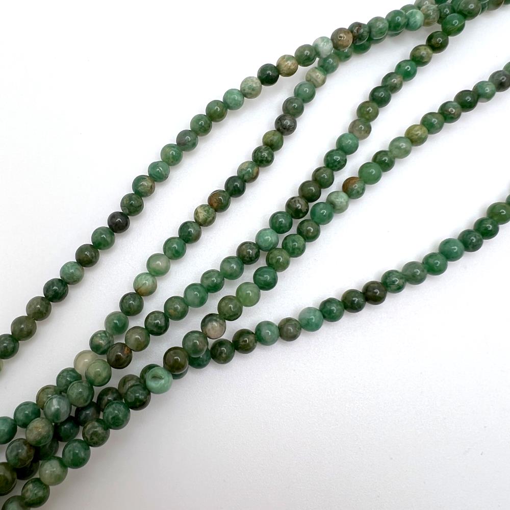 4mm Smooth Round African Jade Beads (16