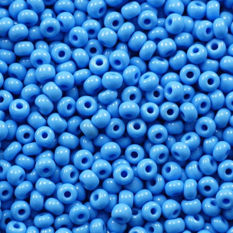 Czech Seed Beads Size 11/0 - Opaque Baby Blue Turquoise (Approx. 1/2 LB , 250 Grams)