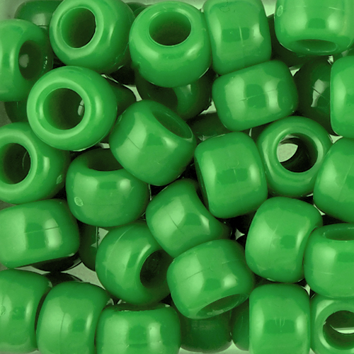 CRU Beads, 9x6mm, Opaque Green (650 Pieces)