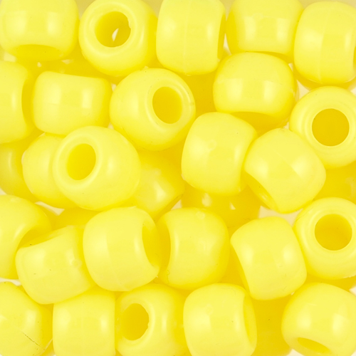 CRU Beads, 9x6mm, Opaque Yellow (650 Pieces)