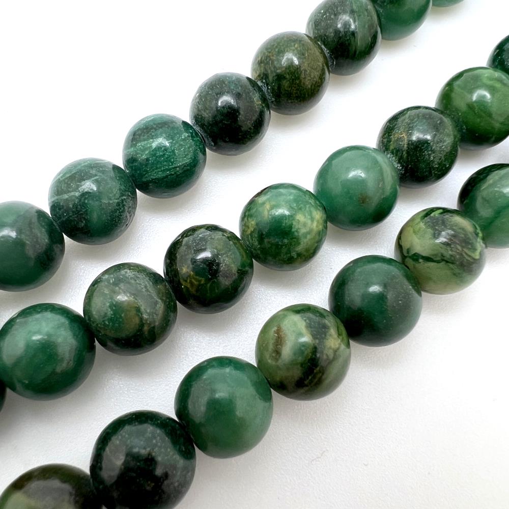 10mm Smooth Round African Jade Beads (16