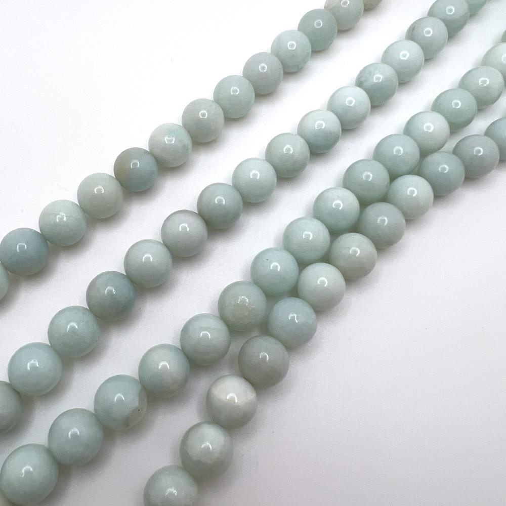 12mm Smooth Round Amazonite Beads (16