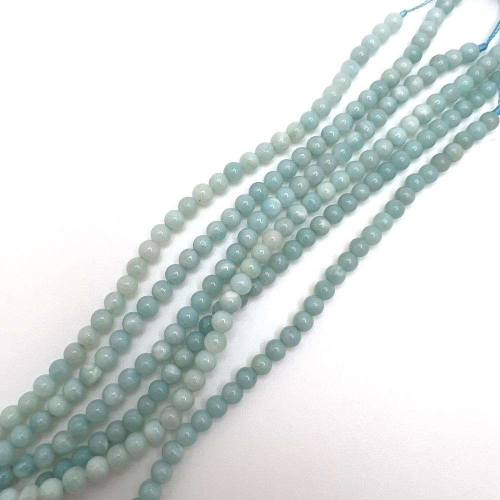 3mm Smooth Round Amazonite Beads (16