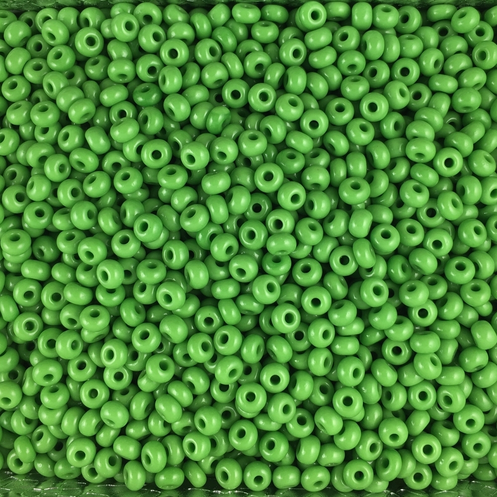 Czech Seed Beads Size 11/0 - Opaque Light Green (Approx. 1/2 LB , 250 Grams)