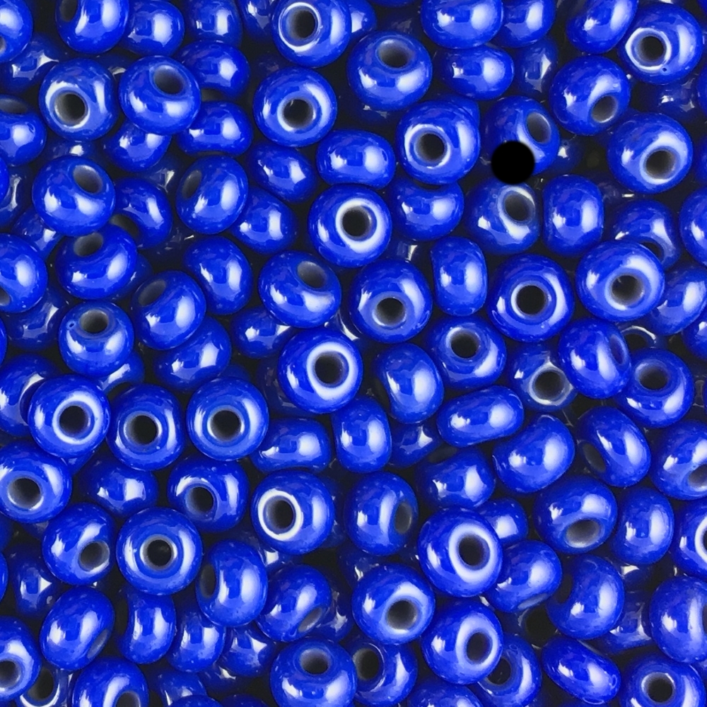 Czech Seed Beads Size 8/0 - Royal Blue Opaque (Approx. 1/2 LB , 250 Grams)