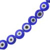 11mm Flat Evil Eye Beads-Dk. Blue (15