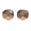 Fire-Polish Glass, 4mm Round Faceted Bead-Dark Bronze (300 Pieces) 