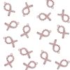 Pink Rhinestone Breast Cancer Ribbon 32.6mm x 16.5mm (EA) 