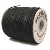 1MM Wax Cotton Cord & Stringing Material, Black (150 Yards) 