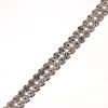2 Row Rhinestone Banding (Crystal/Silver) (Per Yard) 