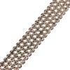 4 Row Rhinestone Banding (Crystal/Silver) (Per Yard) 