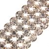 4 Row Rhinestone Banding (Crystal/Silver) (Per Yard) 