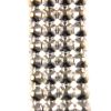 4 Row Rhinestone Banding (Crystal/Silver) (Per Yard) 
