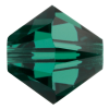 Preciosa Czech Crystal, Faceted Bicone Bead, Emerald (Choose Size) 