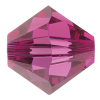 Preciosa Czech Crystal, Faceted Bicone Bead, Fuchsia (Choose Size) 