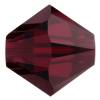 Preciosa Czech Crystal, Faceted Bicone Bead, Garnet (Choose Size) 