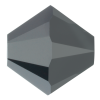 Preciosa Czech Crystal, Faceted Bicone Bead, Jet Hematite (Choose Size) 