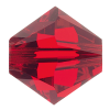 Preciosa Czech Crystal, Faceted Bicone Bead, Light Siam (Choose Size) 