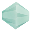Preciosa Czech Crystal, Faceted Bicone Bead, Mint Alabaster (Choose Size) 