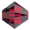 Preciosa Czech Crystal, Faceted Bicone Bead, Ruby (Choose Size) 