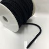 5MM Stretch-Tastic Cotton Elastic Cord, Black (20 Meters) 