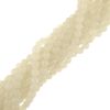 6mm Faceted Round, White Jade (16