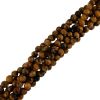 6mm Faceted Round, Tiger Eye (16