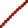 8mm Smooth Round, Red Carnelian Stone Beads (16