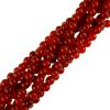 Smooth Round, Red Carnelian Stone Beads, Choose Size (16