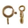 8mm Spring Ring Clasp, with Open Loop, Gold Filled (10 Pieces) 