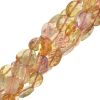 9x7mm Flat Faceted Oval Mixed Citrine, Amethyst, Peridot (16