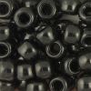 Pony Beads, 9x6mm, Opaque Black (650 Pieces) 