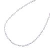 Pearl Chain, 4mm Linked Beads, Silver (Per Yard) 