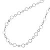 12mm Long and Short Circle Metal Chain Silver (Per Yard) 