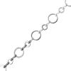 12mm Long and Short Circle Metal Chain Silver (Per Yard) 