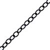 4mm x 3mm Metal Chain Black (Per Yard) 