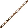 4mm x 1.5mm Figaro Chain, Brass, Gold Plated (Per Yard) 