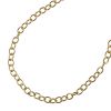 8mm x 6mm Aluminum Chain Gold (Per Yard) 