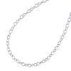 8mm x 6mm Aluminum Chain Silver (Per Yard) 