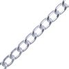 8mm x 5mm Aluminum Chain Silver (Per Yard) 