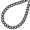 19mm x 12mm Aluminum Chain Black (Per Yard) 