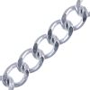 19mm x 15mm Aluminum Chain Silver (Per Yard) 