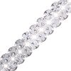 2 Row Rhinestone Banding (Crystal/Silver) (Per Yard) 