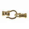 Hook & Eye End Caps (Gold-Plated) (5 sets) 