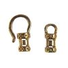 Hook & Eye End Caps (Gold-Plated) (5 sets) 
