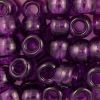 Pony Beads, 9x6mm, Transparent Dark Purple (650 Pieces) 