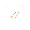 Earring Post w/ 4MM Flat Pad, Gold-Plated (144 Pieces) 