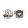 Earring Back, Butterfly Clutch Large Size, Imit. Rhodium 9.5mm (72 Pieces) 