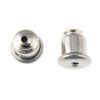 Barrel Clutch Earring Back, Silver - Retail Packs (1 Dozen Tubes, 20 Pieces/Tube) 